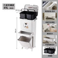 Kitchen Tra Can Large Capaci 32L with Lid Home Use Wet And Dry Separation Classin Tra Can for Household Cleaning...
