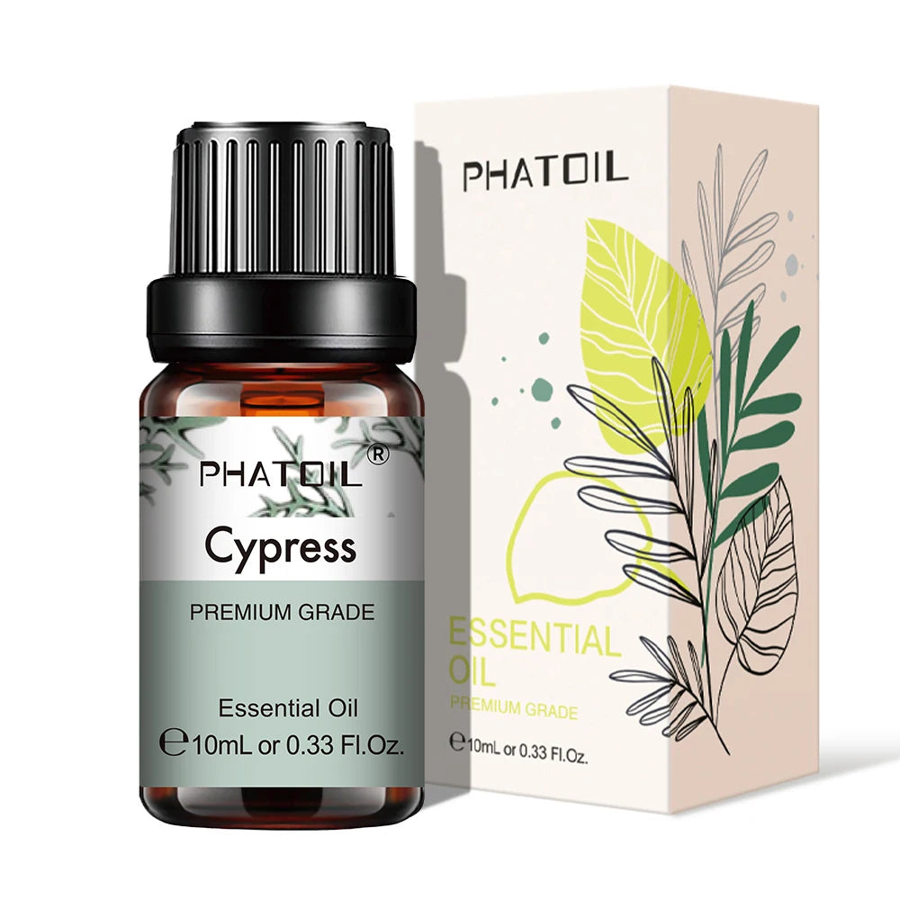 PHATOIL Natural Plant Essential Oil 10ml Eucalyptus Lavender Bergamot Vanilla Peppermint 1PCS Aroma Essential Oils For Diffuser