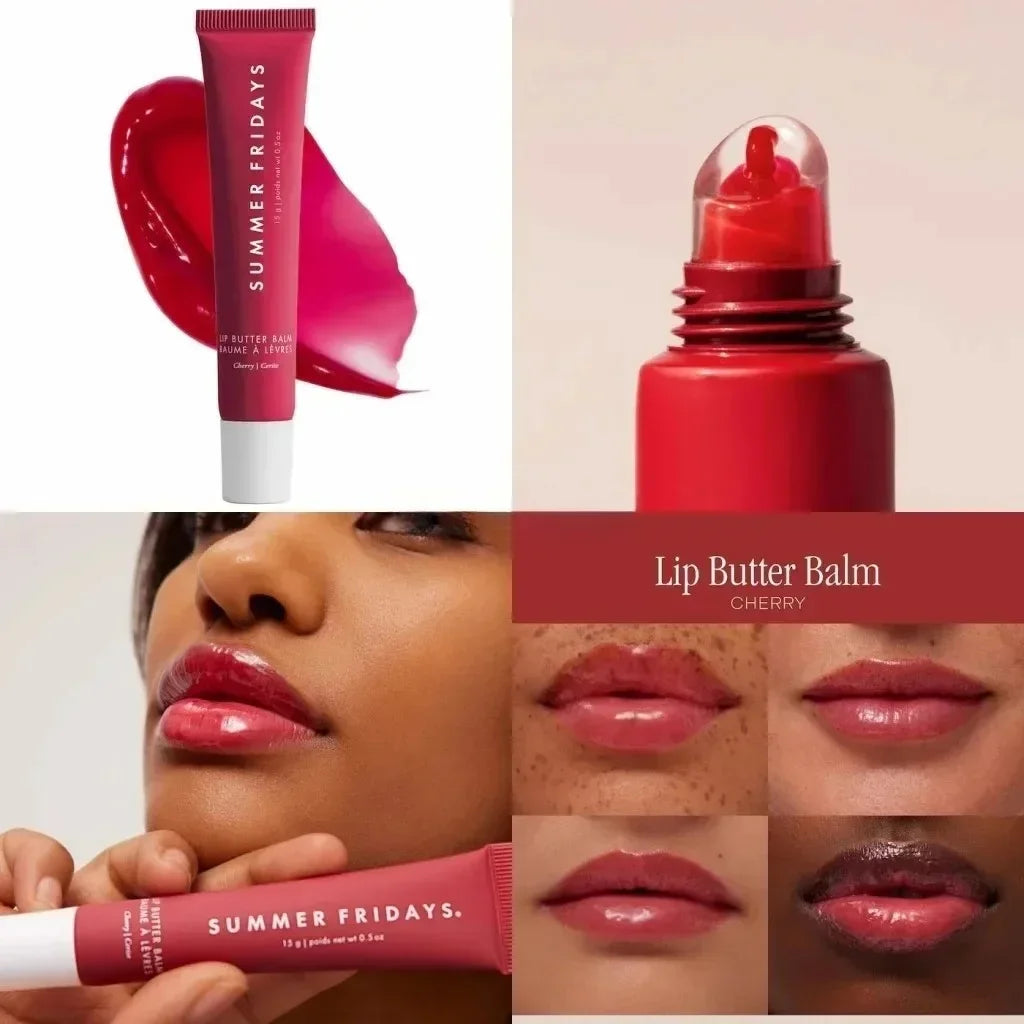 NEW Summer Fridays Mini Lip Gloss Set Vanilla Beige Lip Balm Long Lasting Moisturizing Smooth Soft Tube Makeup Lip Care Suit