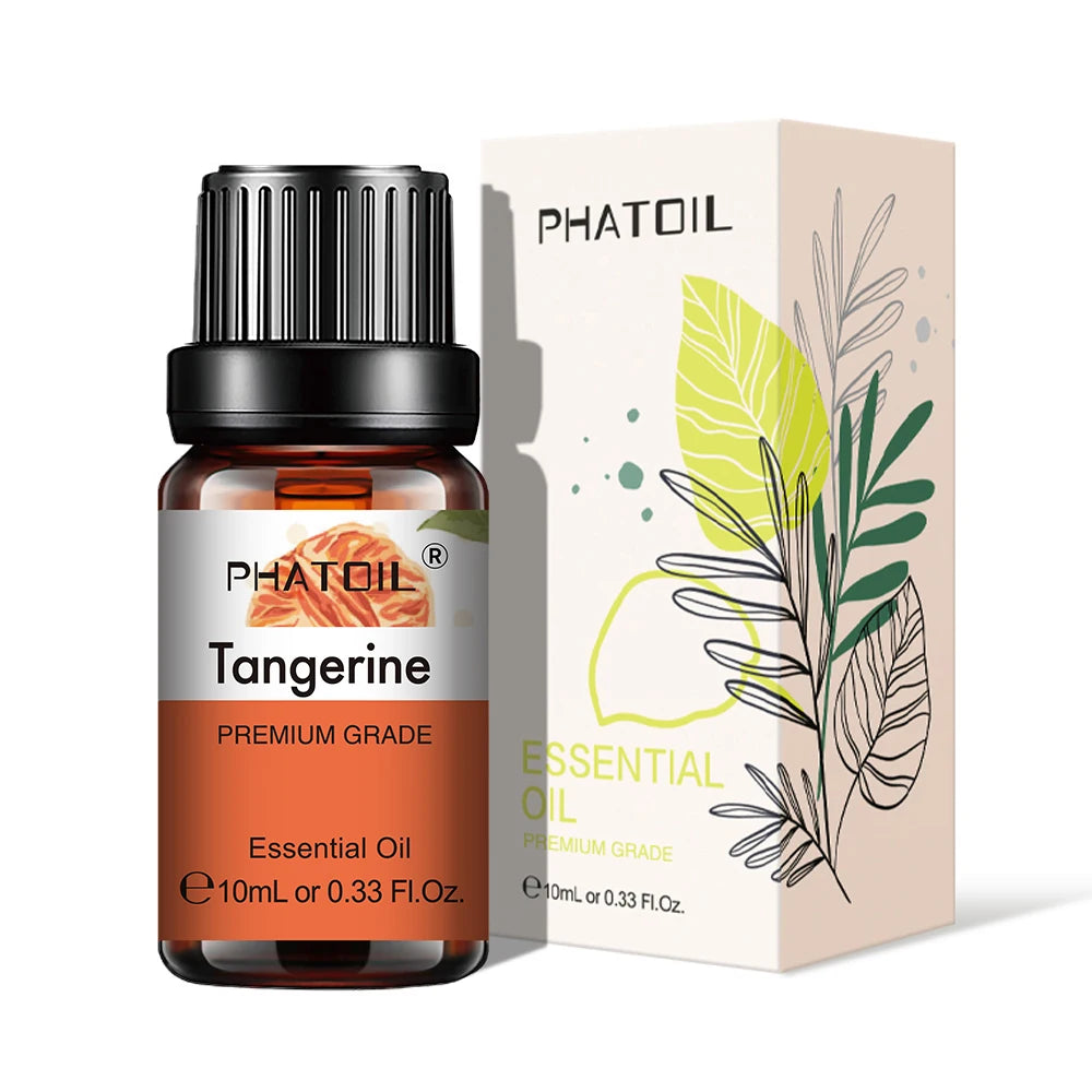 PHATOIL Natural Plant Essential Oil 10ml Eucalyptus Lavender Bergamot Vanilla Peppermint 1PCS Aroma Essential Oils For Diffuser